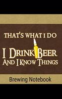 Brewing Notebook: 6 x 9 Beer Brewing Recipe and Logbook