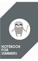 Notebook for Summers