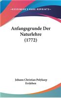 Anfangsgrunde Der Naturlehre (1772)