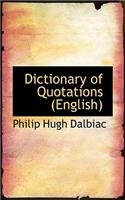 Dictionary of Quotations (English)