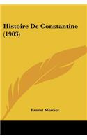 Histoire De Constantine (1903)