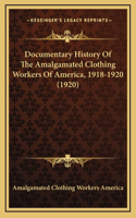 Documentary History Of The Amalgamated Clothing Workers Of America, 1918-1920 (1920)