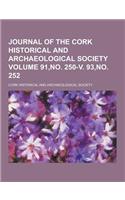 Journal of the Cork Historical and Archaeological Society Volume 91, No. 250-V. 93, No. 252