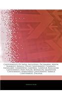 Articles on Cantonments of India, Including: Pachmarhi, Mhow, Ranikhet, Kasauli, Delhi Cantonment, Chakrata, Fatehgarh, Lansdowne, Garhwal, Landour, B