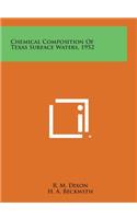 Chemical Composition of Texas Surface Waters, 1952