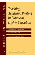 Teaching Academic Writing in European Higher Education