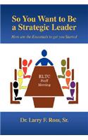 So You Want to Be a Strategic Leader