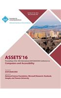 ASSETS 16 18th ACM SIGACCESS Conference on Computers and Accessibility