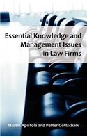 Essential Knowledge and Management Issues in Law Firms