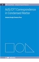 Ads/Cft Correspondence in Condensed Matter