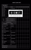 BG Publishing Kismet Score Sheet: Kismet Scoring Game Record Level Keeper Book for Score Pad Makes It Easy To Keep Track of Scores For The Game Kismet Scoresheet