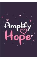 Amplify hope GIFT IDEAS Creative Simple Color Notebook gift for girls with 120 pages