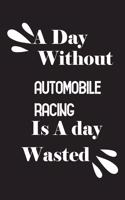 A day without automobile racing is a day wasted