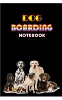 Dog Boarding Notebook: Weekly Dog Boarding Appointment Book, Daily Appointment Book with Hourly and 15-Minute Intervals