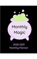 Monthly Magic: 2020-2021 Monthly Planner (26-Month Planner With A New Month On Each Page) 8.5"x11"