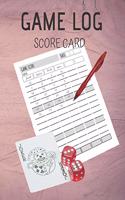 Game log Score Card: 105 Sheets Games With Family and Friends