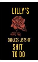 Lilly's Endless Lists of Shit to do