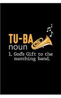 Tuba Player Marching Wind Instrument Musician: Blank Lined Notebook Journal for Work, School, Office - 6x9 110 page