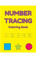 Number Tracing Coloring Book