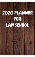 2020 Planner for Law School: Cool Wood Themed Daily Weekly Monthly 2020 - 2021 Planner / Organizer / Diary - Christmas Gift