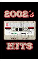 2002's Hits: Birthday Retro Cassette Gym Weightlifting Diary 6" x 9" 100 pages