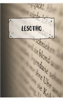 Lesotho: Ruled Travel Diary Notebook or Journey Journal - Lined Trip Pocketbook for Men and Women with Lines