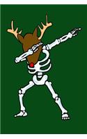 Dabbing Skeleton With Reindeer Head