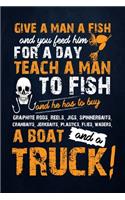 Give a man a fish and you feel him for a day teach a man to fish and he has to buy a boat and a truck