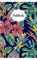 Notebook: Exotic Tropical Pattern College Ruled Journal for Taking Notes Journaling School or Work