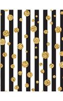 Composition Book: Gold Trendy Bullet Notebook - 150-Page 1/4 Inch Dot Grid Journal - 8.5 X 11 Glossy Softcover(Trendy Notebooks)
