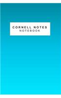 Cornell Notes Notebook: Teal Ombre 150 Page Cornell Notes Style Composition Journal