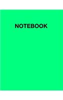 Notebook: Spring Green Soft Cover, Lined Pages, Large Composition Notebook / Book / Journal / Diary Gift, Letter Size (8.5 x 11 - 110 pages)