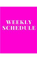 Weekly Schedule