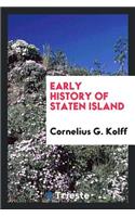 Early History of Staten Island