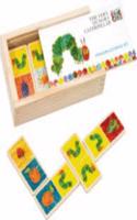 HUNGRY CATERPILLAR WOODEN DOMINOES