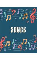 Songs: Songwriting Composition Notebook