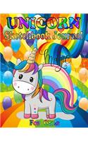 Magic Sketchbook Journal for Girls: 120 Pages! Large 8.5" x 11", For real unicorns lovers!