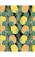 Pineapple Composition Notebook: College Ruled Fashion Note Book & Lined Paper Journal, Soft Cover, 120 Pages, for College Work or School