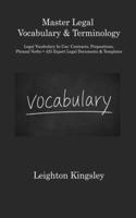 Master Legal Vocabulary & Terminology