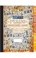 Piano Homework Book and Practice Tracker (Orange)