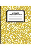 Unruled Composition Notebook