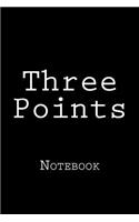 Three Points: Notebook, 150 lined pages, softcover, 6 x 9