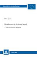 Metadiscourse in Academic Speech