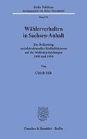 Wahlerverhalten in Sachsen-Anhalt