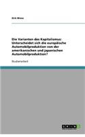 Die Varianten des Kapitalismus