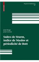 Suites de Sturm, indice de Maslov et périodicité de Bott
