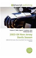 2003-04 New Jersey Devils Season: (English)