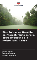 Distribution et diversité de l'herpétofaune dans le cours inférieur de la rivière Tana, Kenya