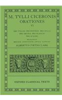 Cicero Orationes. Vol. VI