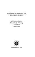 Dictionary of Property and Construction Law